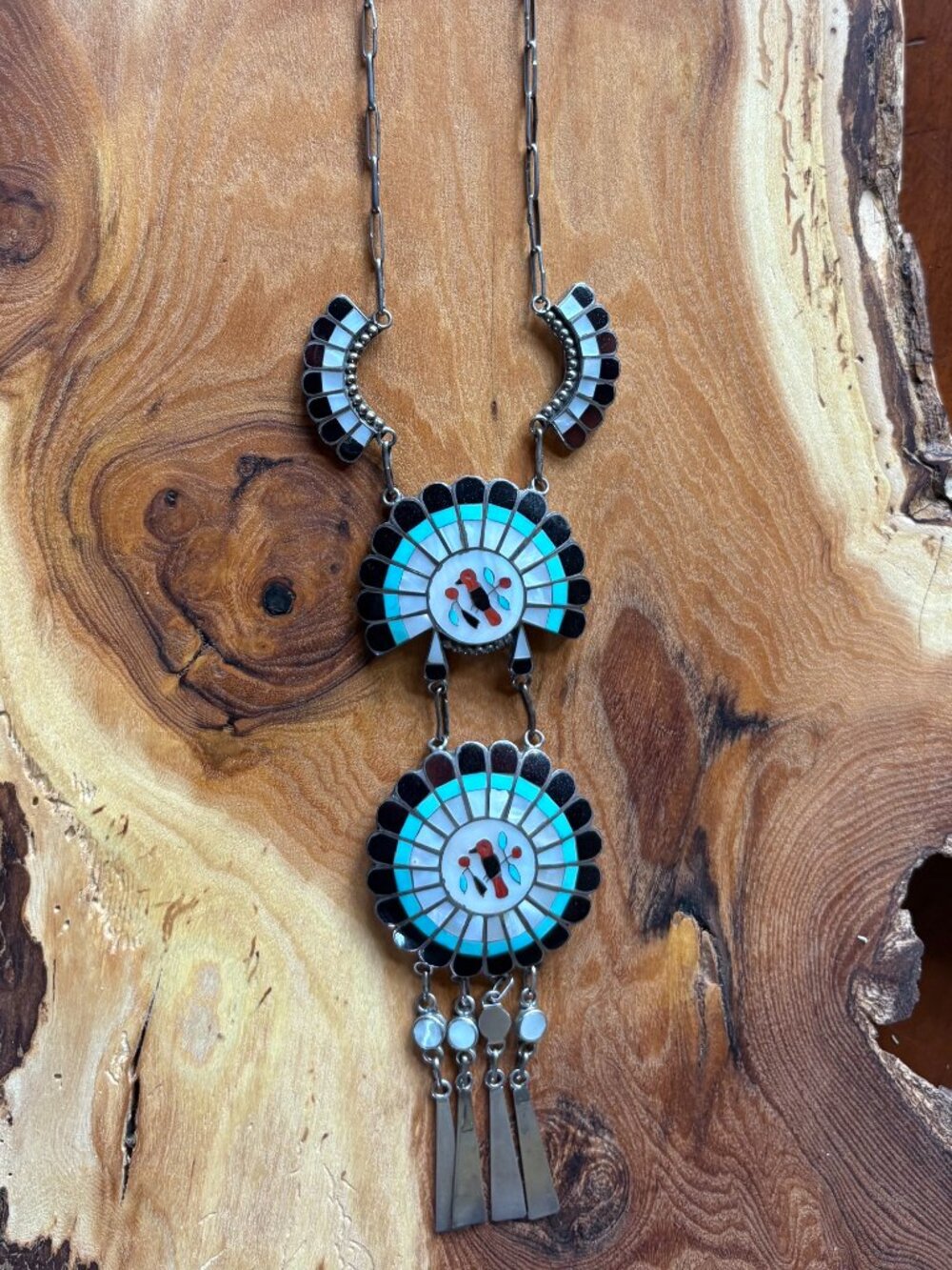 Zuni Inlay Jose Massie Necklace